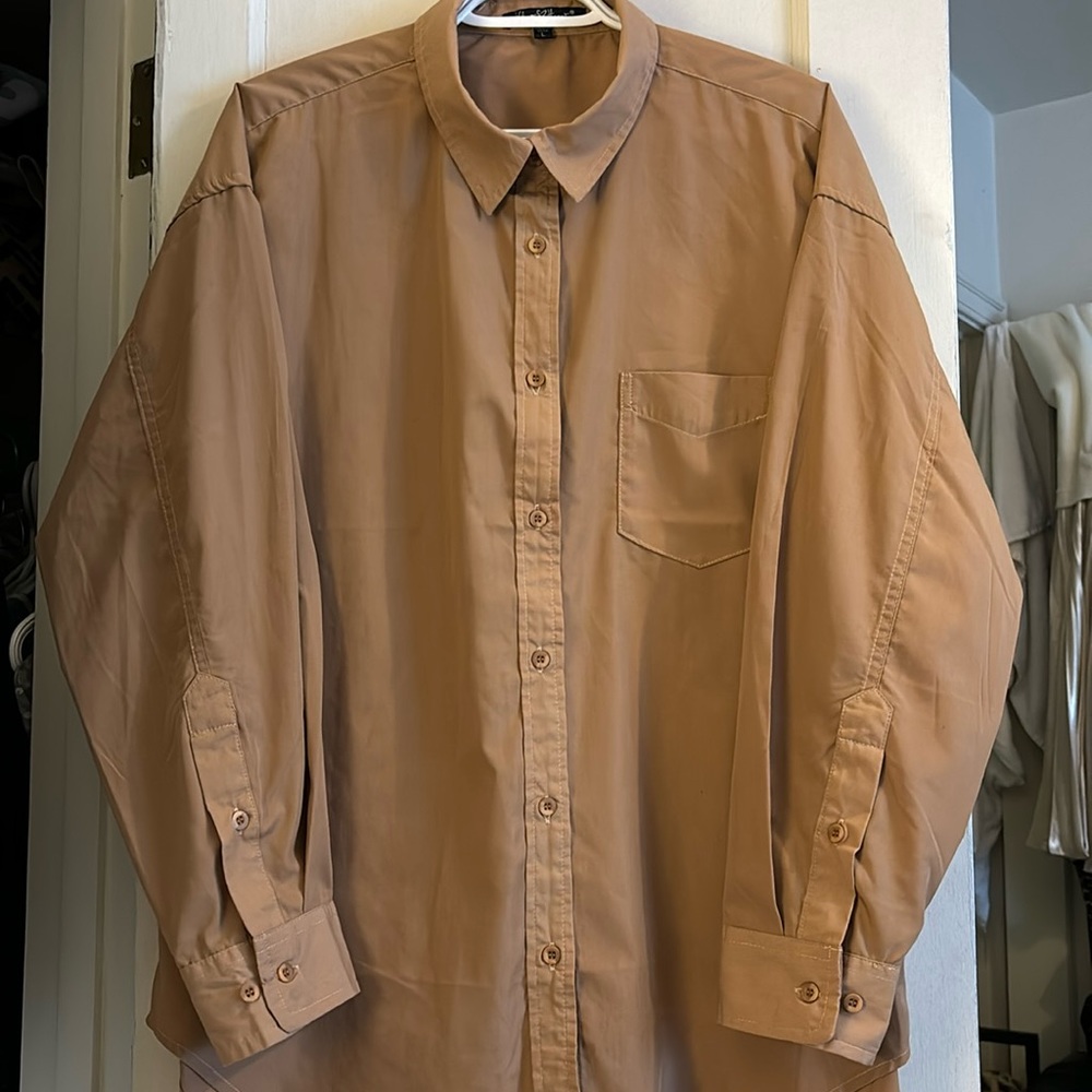 Velvet Heart size L button down cotton shirt.